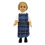 18" Doll Uniform - Plaid 3D Jumper