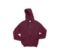 Maroon Zip up Hooded Fleece Sweatshirt - 993