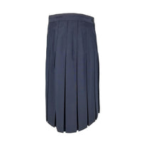 Medium Navy Poly Juniors Style BOX Pleated