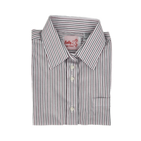 Pinpoint black and wine Striped shirt