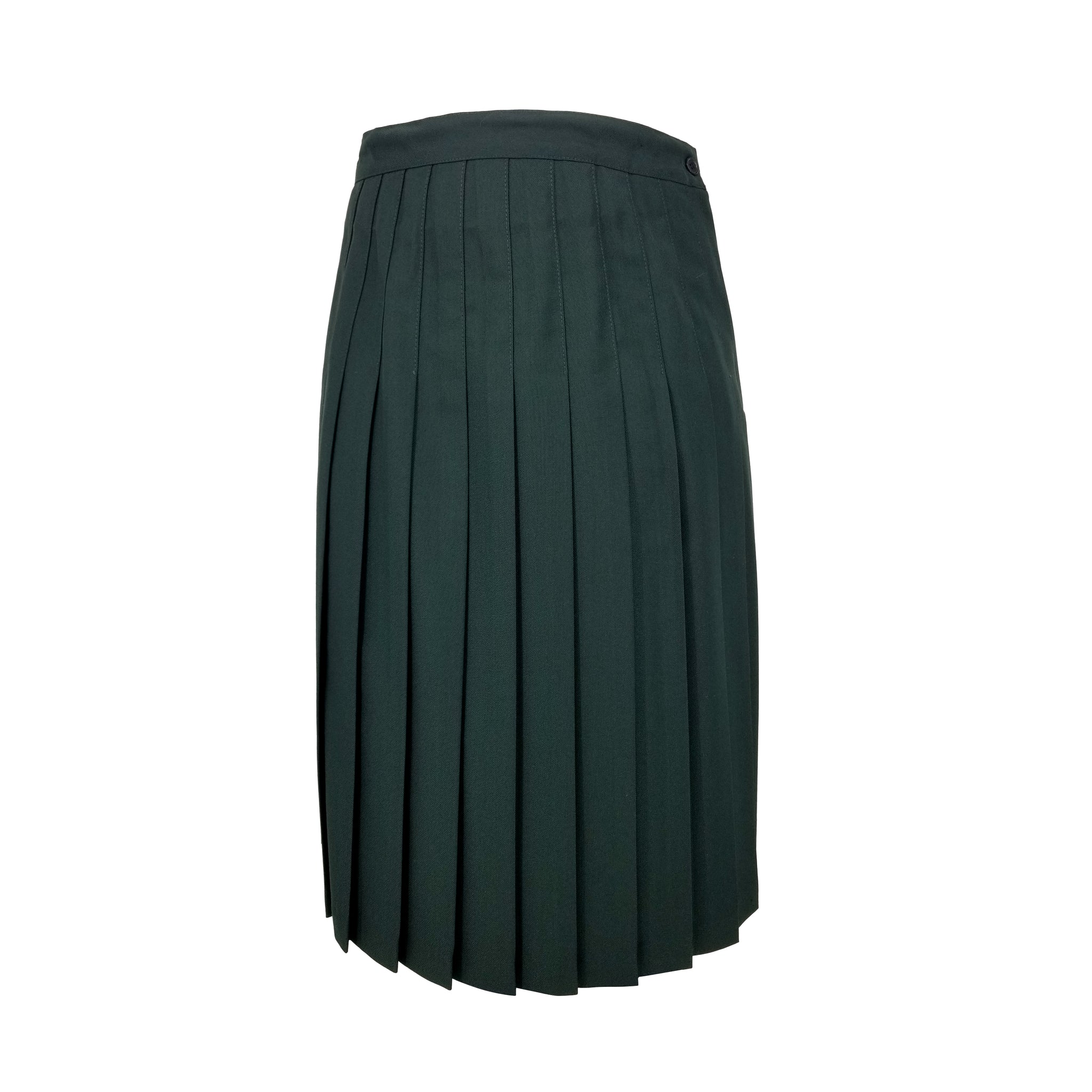 Long pleated uniform skirt best sale