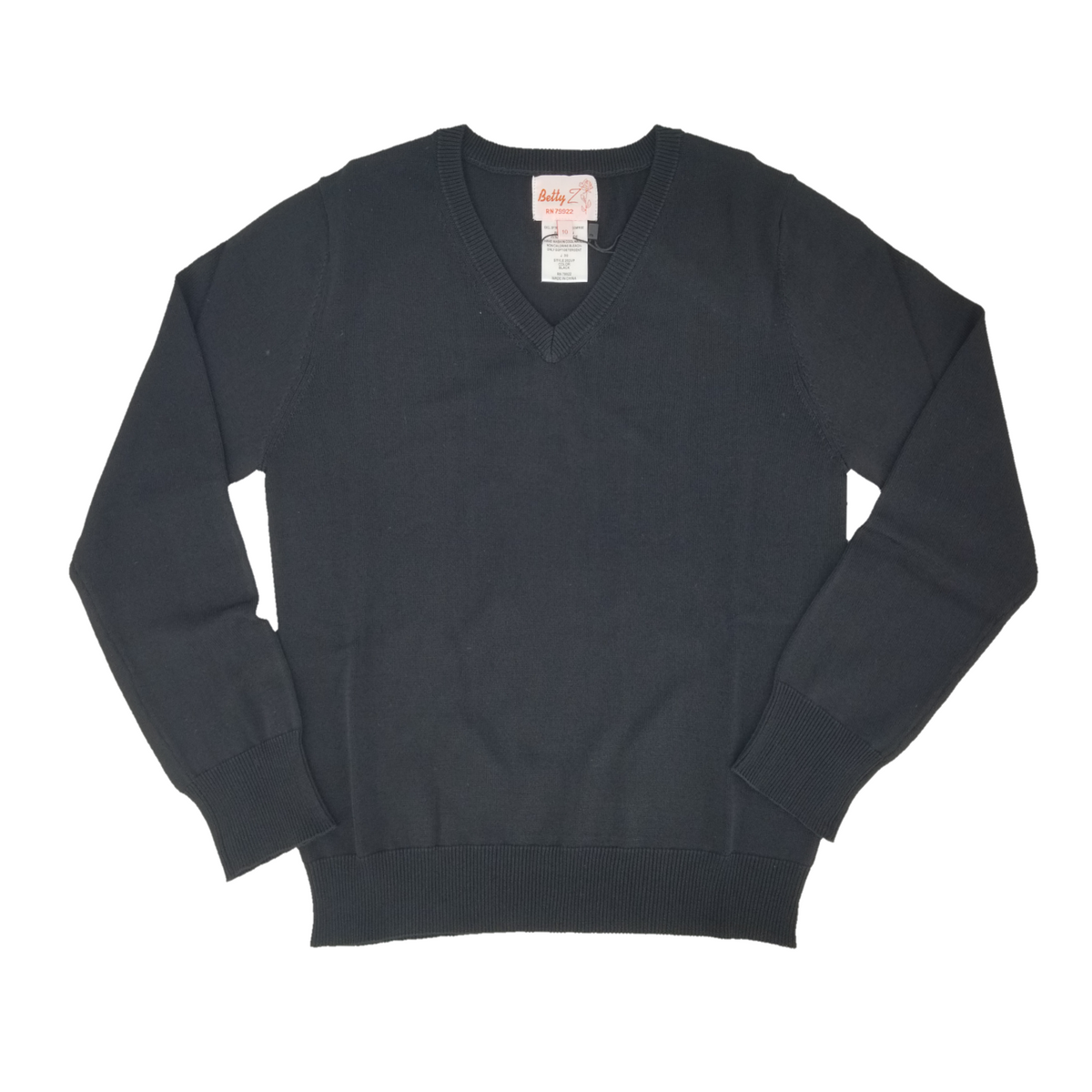 Rayon V Neck Sweater Black 202VP – Fraylich School Uniforms