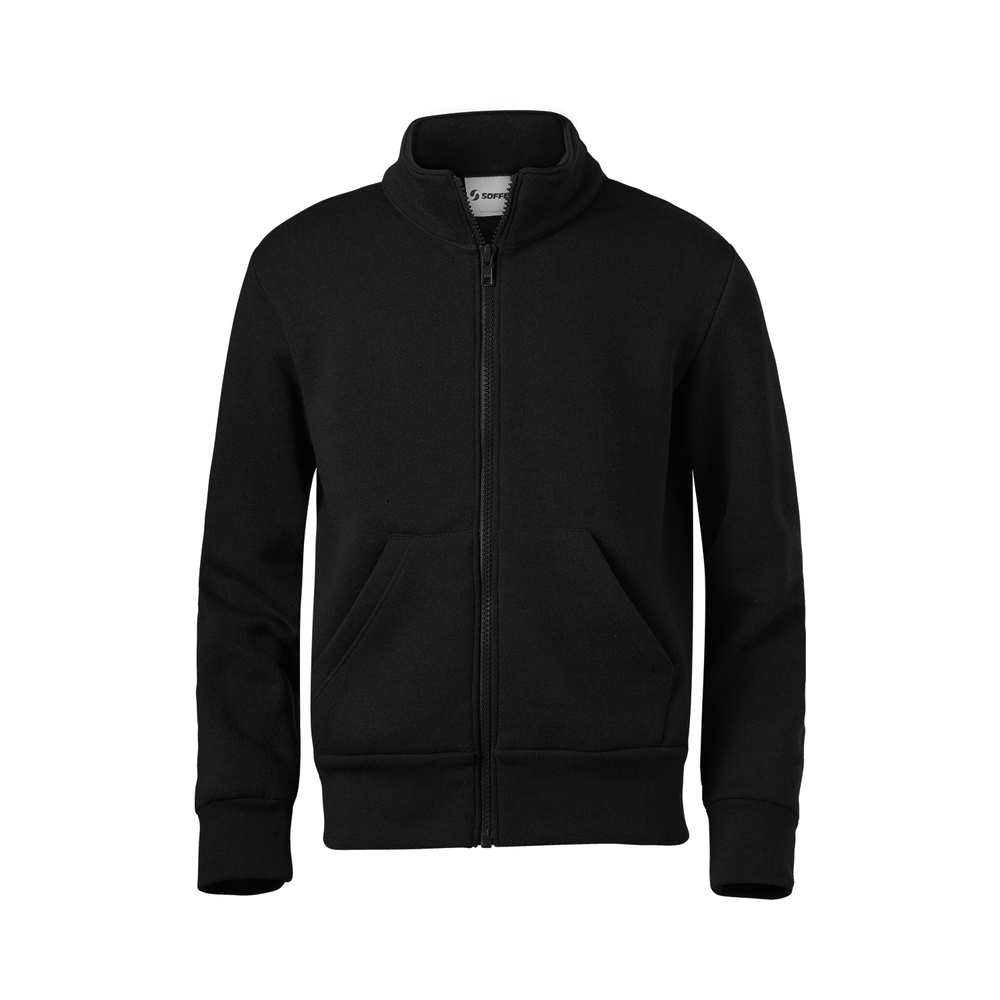 Full zipper fashion sweatshirt no hood